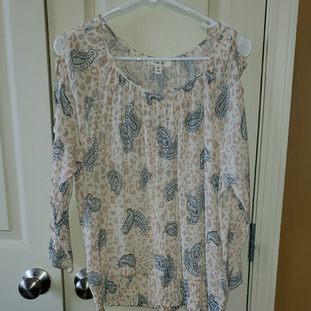 Chic Boho Print Women's Top
